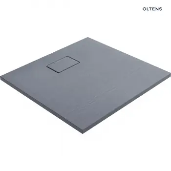 Brodzik z konglomeratu Oltens Bergytan 80x80cm - kwadratowy, RockSurface, szary - 17100700